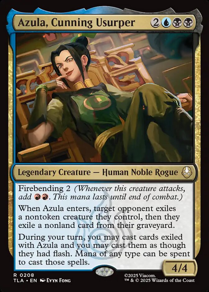 Azula, Cunning Usurper 208 (Avatar: The Last Airbender)  | Chromatic Games