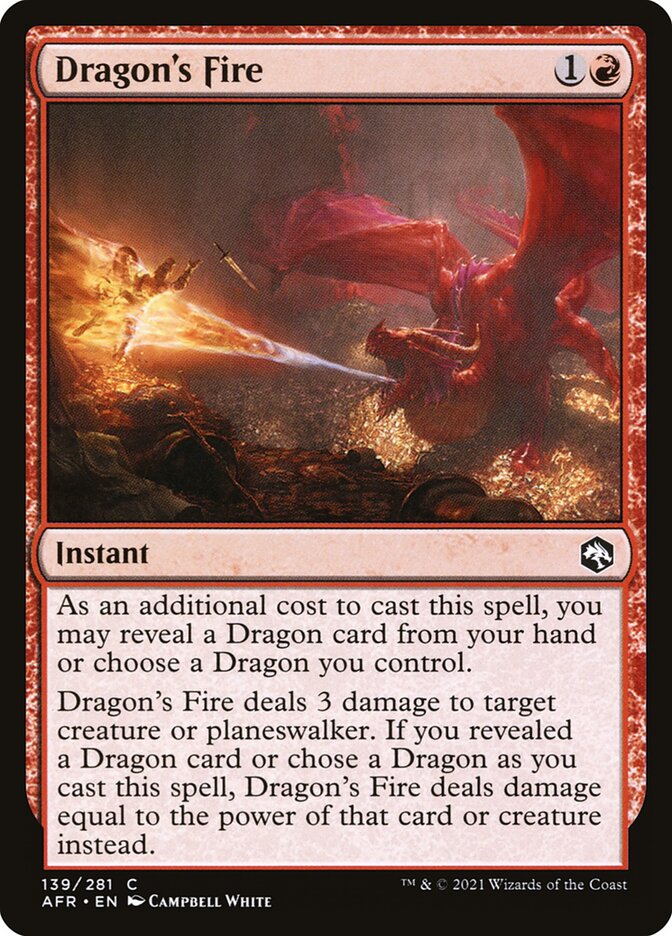 Dragon's Fire 139 (Adventures in the Forgotten Realms)  - Foil | Chromatic Games