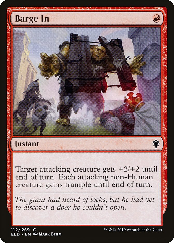 Barge In 112/269 (Throne of Eldraine)  | Chromatic Games