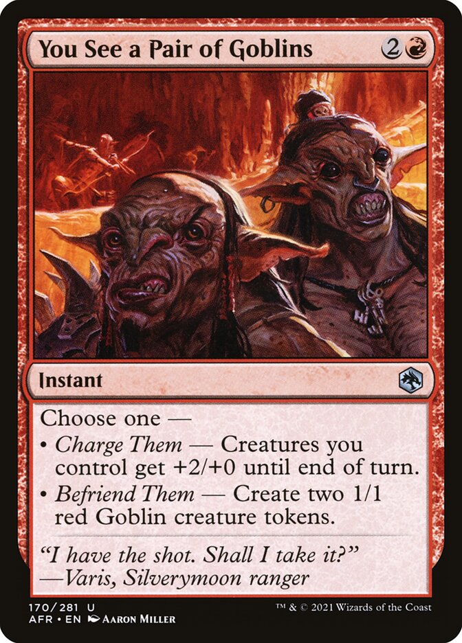 You See a Pair of Goblins 170 (Adventures in the Forgotten Realms)  | Chromatic Games