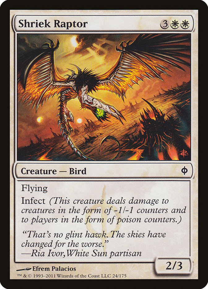 Shriek Raptor 24/175 (New Phyrexia)  | Chromatic Games