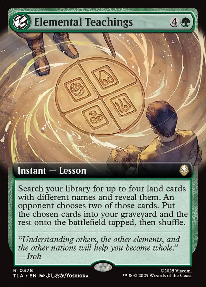 Elemental Teachings  378/286 (Avatar: The Last Airbender)  - Extended Art Foil | Chromatic Games