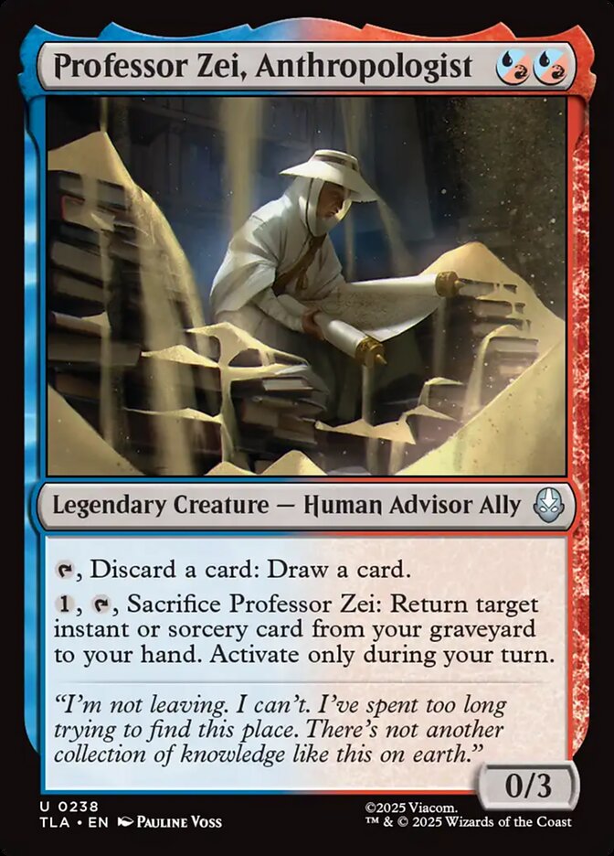 Professor Zei, Anthropologist 238/286 (Avatar: The Last Airbender)  | Chromatic Games