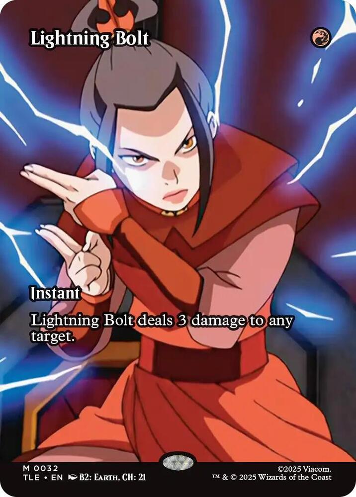 Lightning Bolt 32/317 (Avatar: The Last Airbender: Eternal-Legal)  - Borderless Foil | Chromatic Games