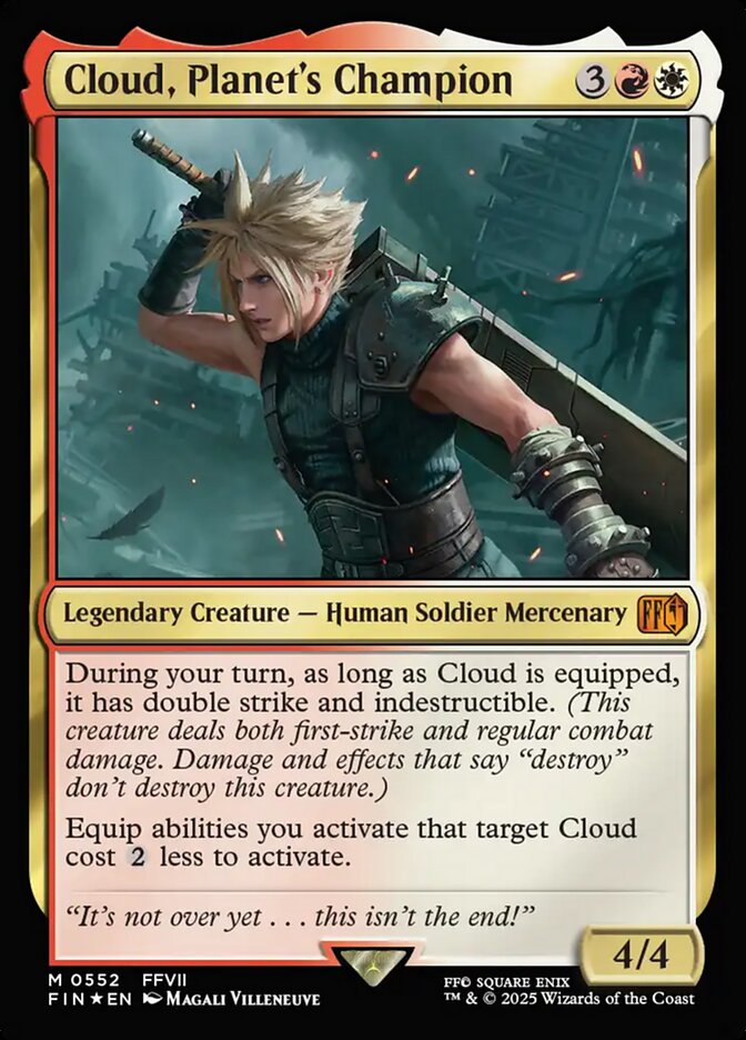 Cloud, Planet's Champion 552/309 (FINAL FANTASY)  - Foil | Chromatic Games