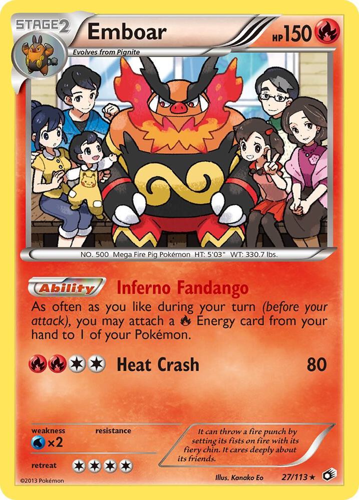 Emboar 27/113 (Legendary Treasures)  - Holofoil | Chromatic Games