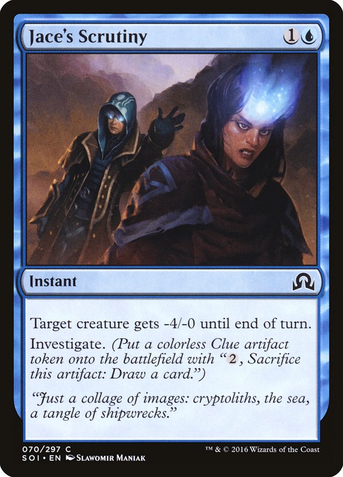 Jace's Scrutiny 70/297 (Shadows over Innistrad)  | Chromatic Games