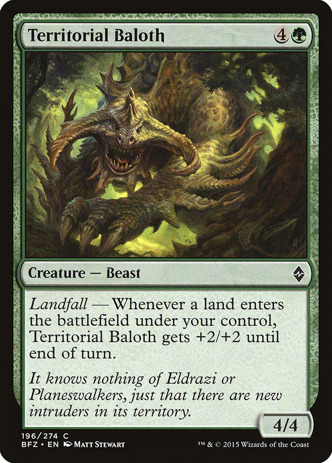 Territorial Baloth 196/274 (Battle for Zendikar)  | Chromatic Games