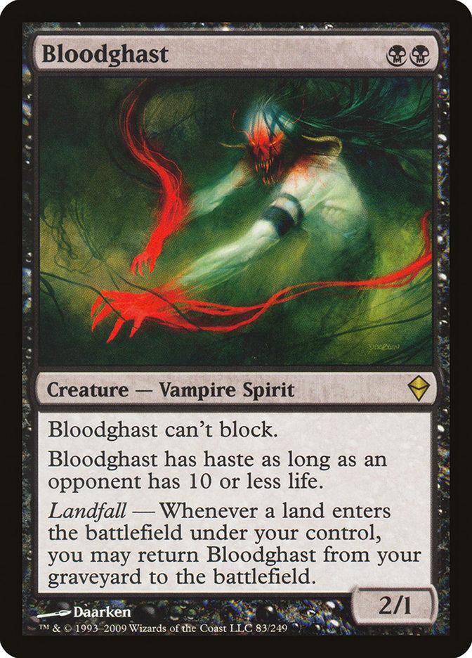 Bloodghast 83/249 (Zendikar)  | Chromatic Games