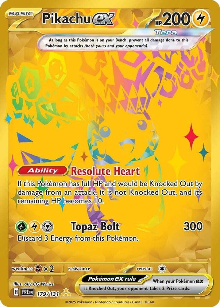 Pikachu ex 179/131 (SV: Prismatic Evolutions)  - Holofoil | Chromatic Games