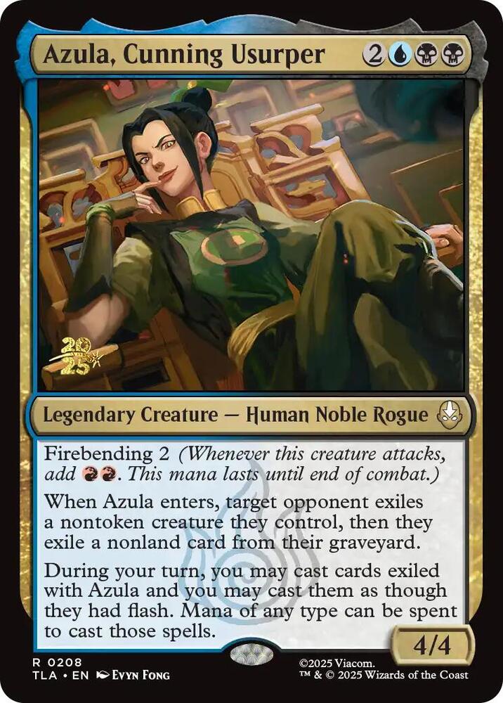 Azula Cunning Usurper 208s/88 (Prerelease Cards)  - Foil | Chromatic Games