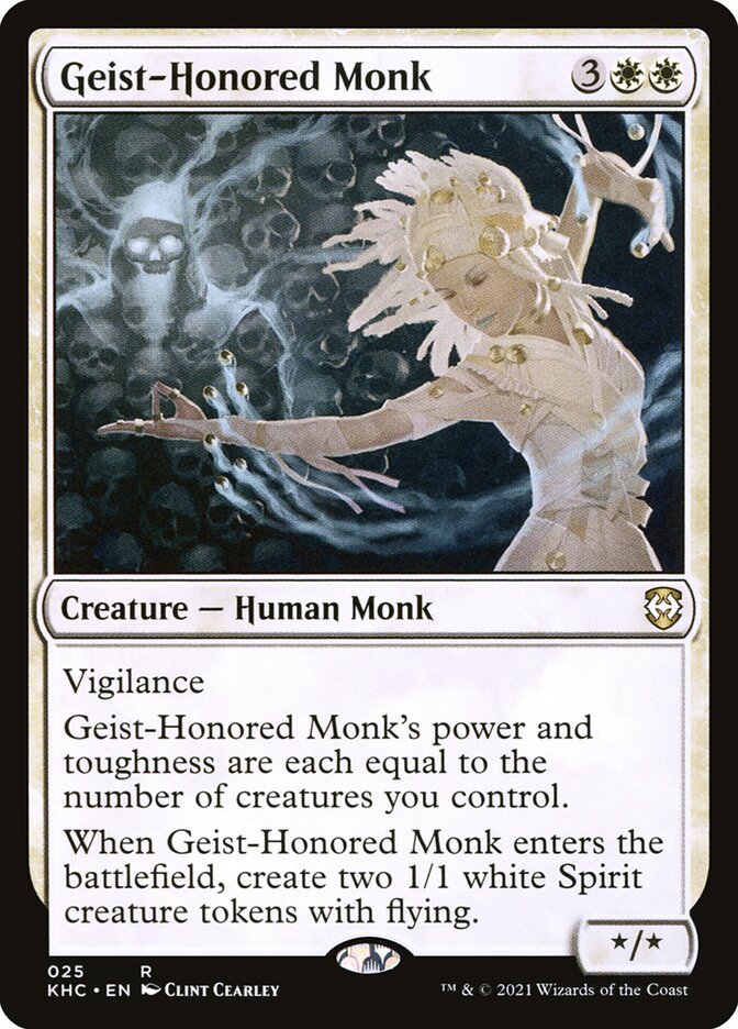 Geist-Honored Monk 25/1 (Commander: Kaldheim)  | Chromatic Games