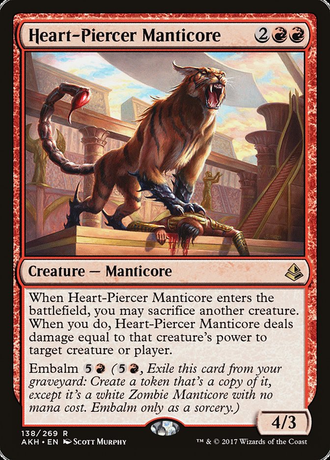 Heart-Piercer Manticore 138/269 (Amonkhet)  | Chromatic Games