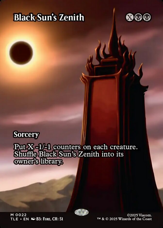 Black Sun's Zenith 22 (Avatar: The Last Airbender: Eternal-Legal)  - Borderless Foil | Chromatic Games