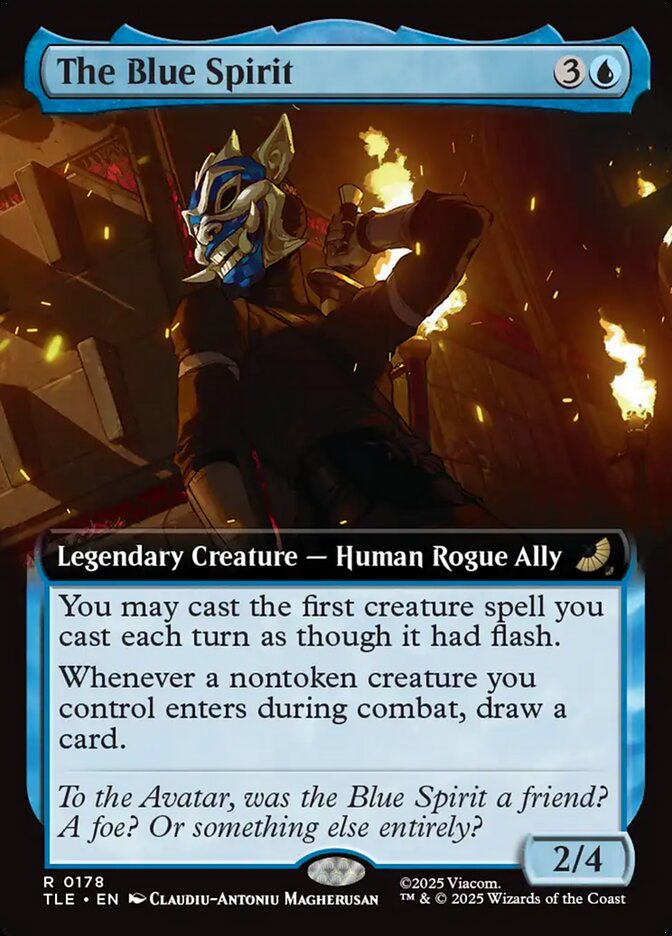 The Blue Spirit Extended Art 178 (Avatar: The Last Airbender: Eternal-Legal)  - Extended Art | Chromatic Games