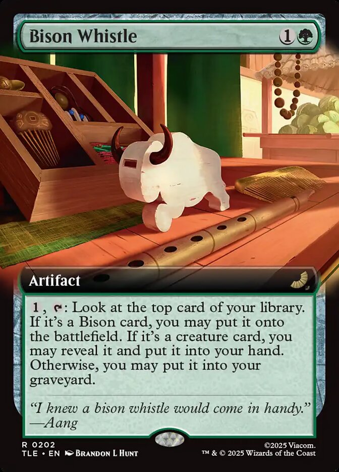 Bison Whistle 202/317 (Avatar: The Last Airbender: Eternal-Legal)  - Extended Art | Chromatic Games