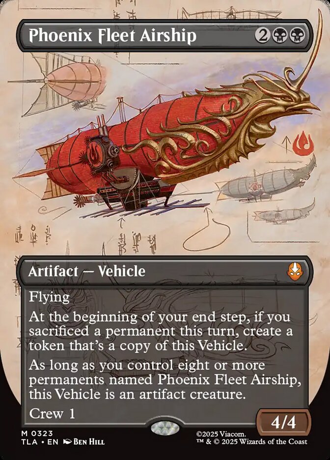 Phoenix Fleet Airship 323/286 (Avatar: The Last Airbender)  - Borderless | Chromatic Games