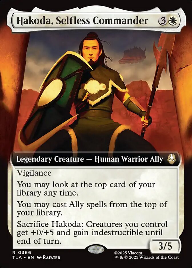 Hakoda, Selfless Commander  366 (Avatar: The Last Airbender)  - Extended Art | Chromatic Games