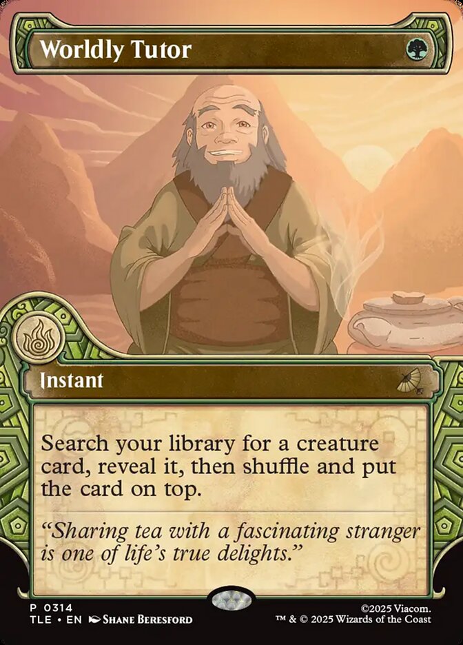 Worldly Tutor 314/317 (Avatar: The Last Airbender: Eternal-Legal)  - Showcase | Chromatic Games