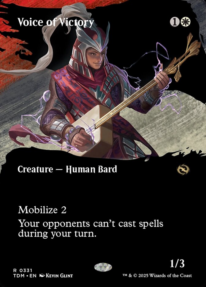 Voice of Victory 331 (Tarkir: Dragonstorm)  - Borderless | Chromatic Games