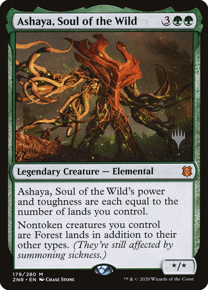 Ashaya, Soul of the Wild 179p/169 (Promo Pack: Zendikar Rising)  | Chromatic Games