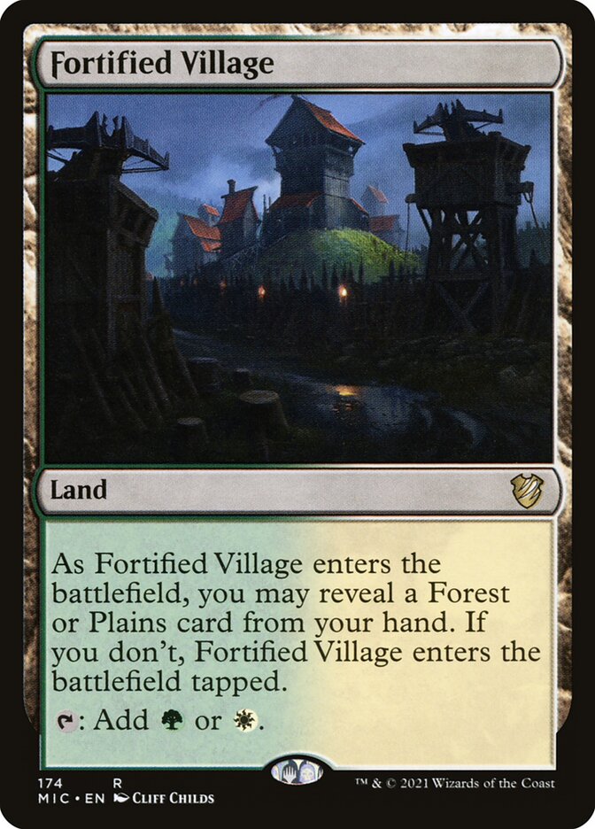Fortified Village 174/38 (Commander: Innistrad: Midnight Hunt)  | Chromatic Games
