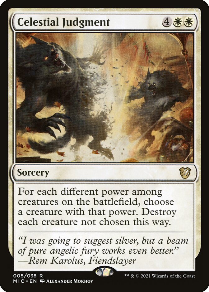 Celestial Judgment 5/38 (Commander: Innistrad: Midnight Hunt)  | Chromatic Games