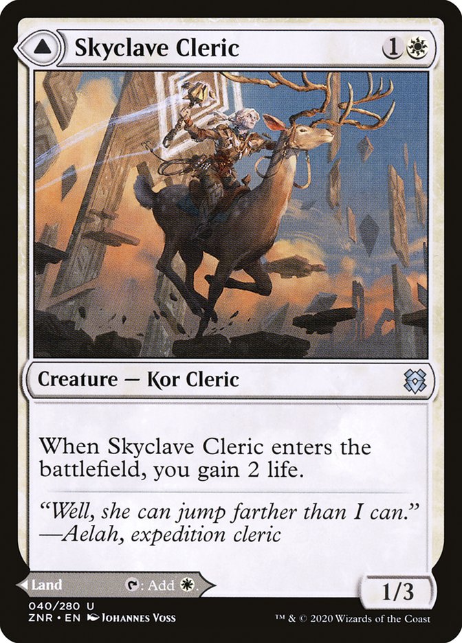Skyclave Cleric // Skyclave Basilica 40 (Zendikar Rising)  - Foil | Chromatic Games