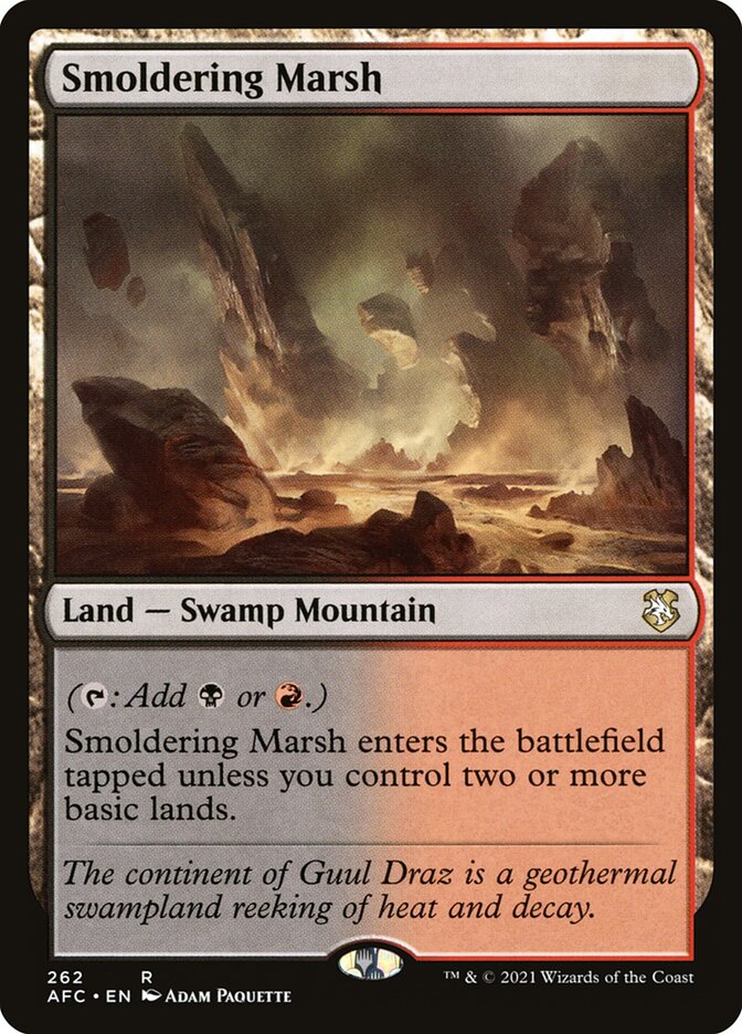 Smoldering Marsh 262/62 (Commander: Adventures in the Forgotten Realms)  | Chromatic Games