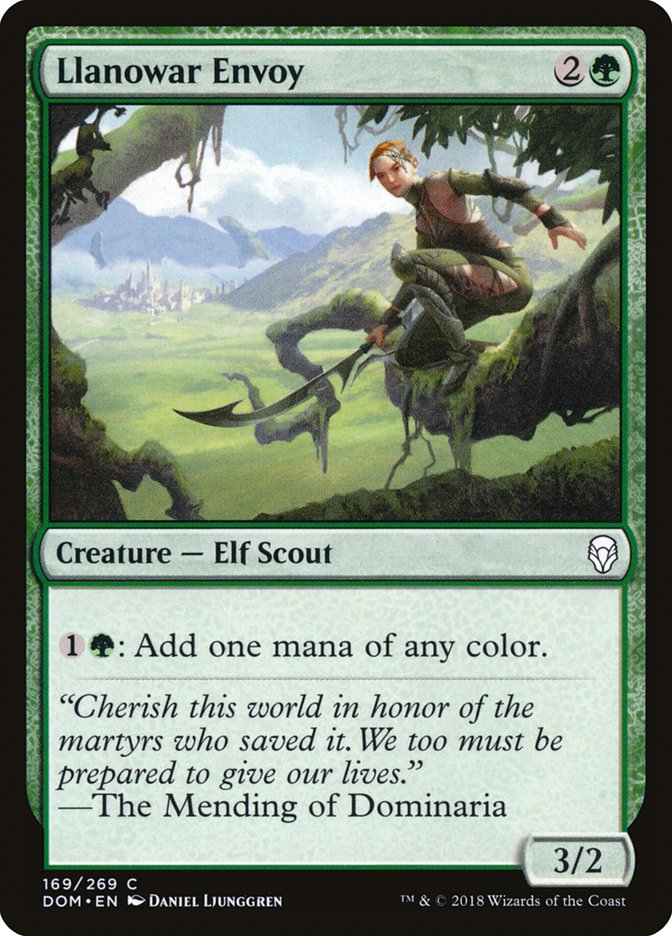 Llanowar Envoy 169/269 (Dominaria)  | Chromatic Games