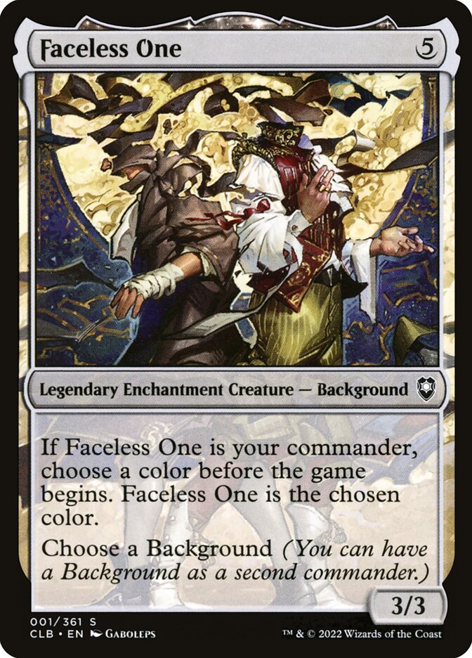 Faceless One 1 (Commander Legends: Battle for Baldur's Gate)  | Chromatic Games
