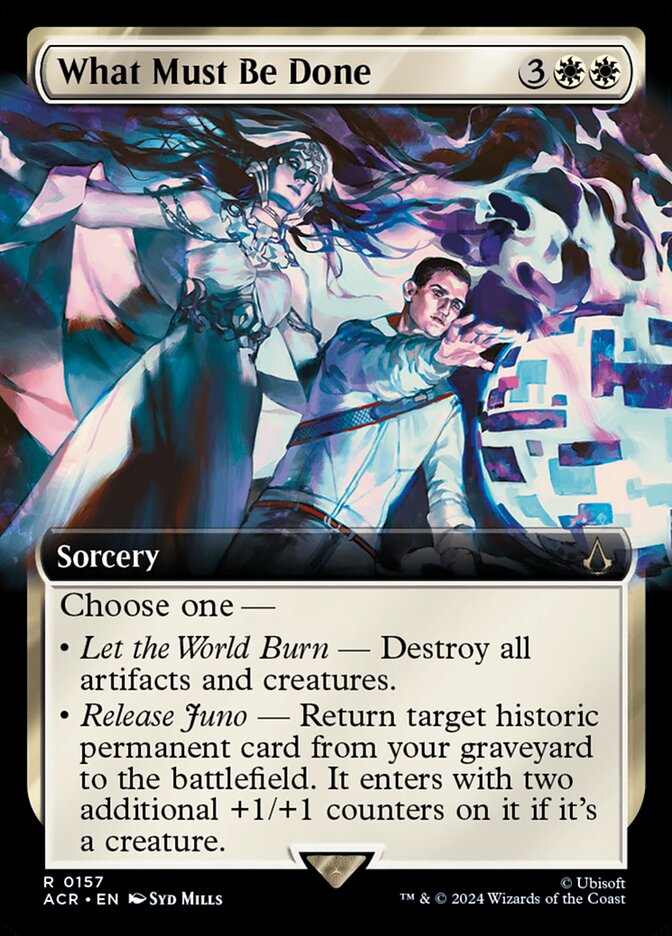 What Must Be Done 157/110 (Universes Beyond: Assassin's Creed)  - Extended Art Foil | Chromatic Games