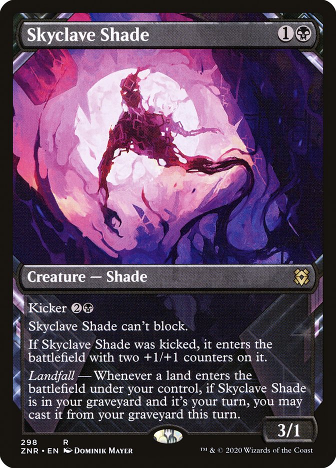 Skyclave Shade 298/280 (Zendikar Rising)  - Showcase Foil | Chromatic Games