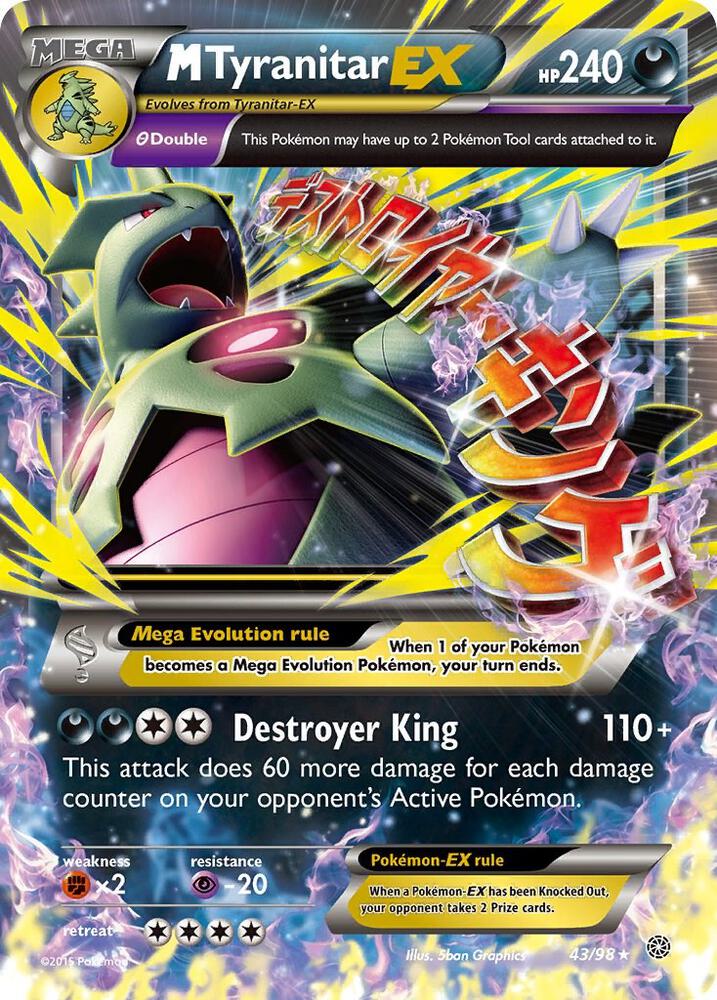M Tyranitar EX 43/98 (XY - Ancient Origins)  - Holofoil | Chromatic Games