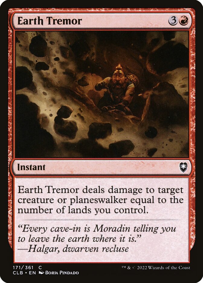 Earth Tremor 171 (Commander Legends: Battle for Baldur's Gate)  - Foil | Chromatic Games