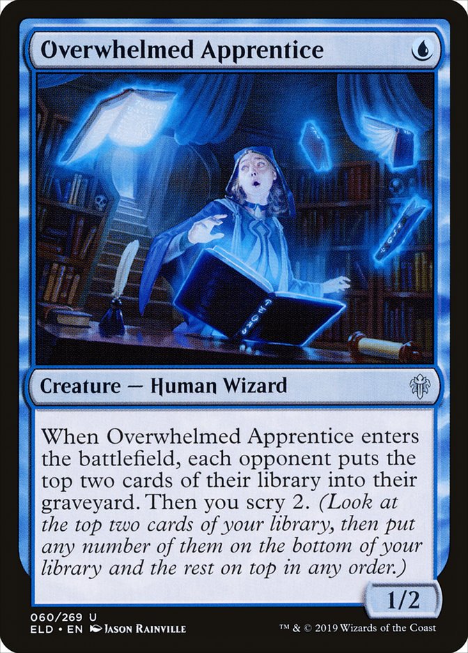 Overwhelmed Apprentice 60/269 (Throne of Eldraine)  | Chromatic Games