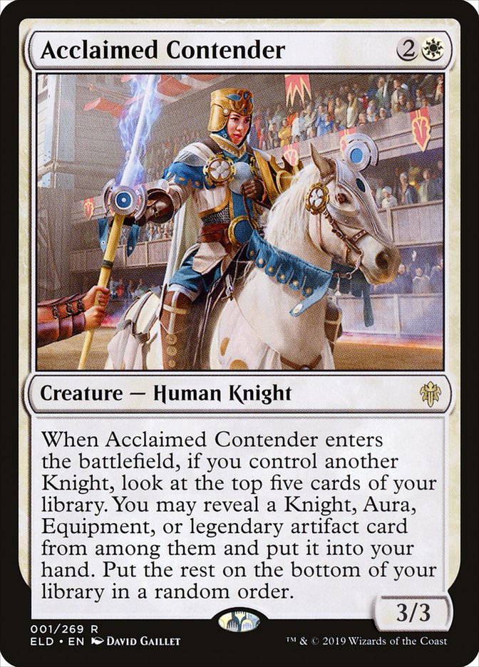 Acclaimed Contender 1/269 (Throne of Eldraine)  | Chromatic Games
