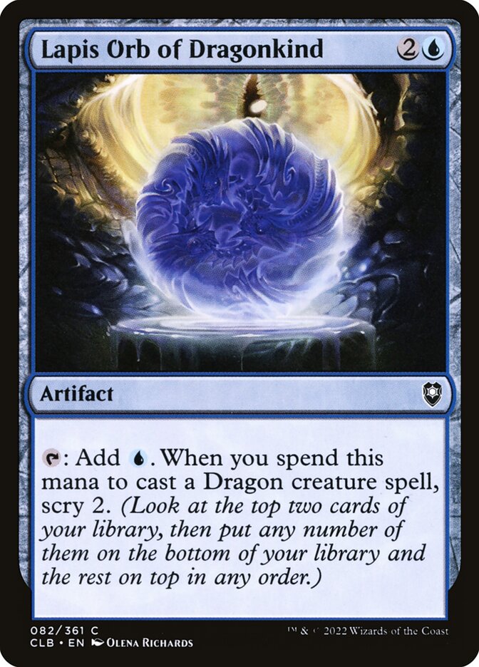Lapis Orb of Dragonkind 82 (Commander Legends: Battle for Baldur's Gate)  | Chromatic Games