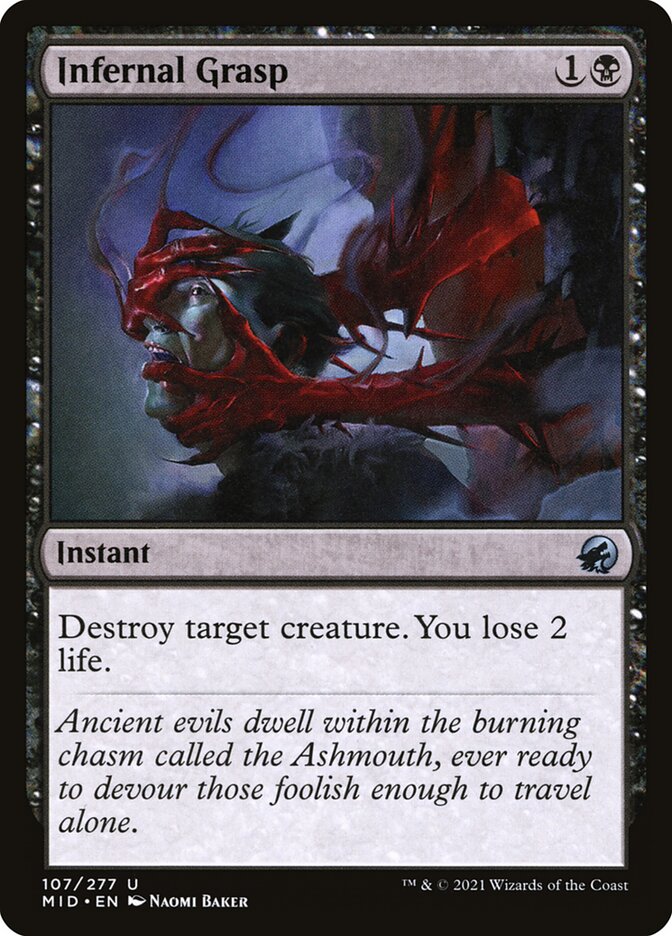 Infernal Grasp 107 (Innistrad: Midnight Hunt)  | Chromatic Games