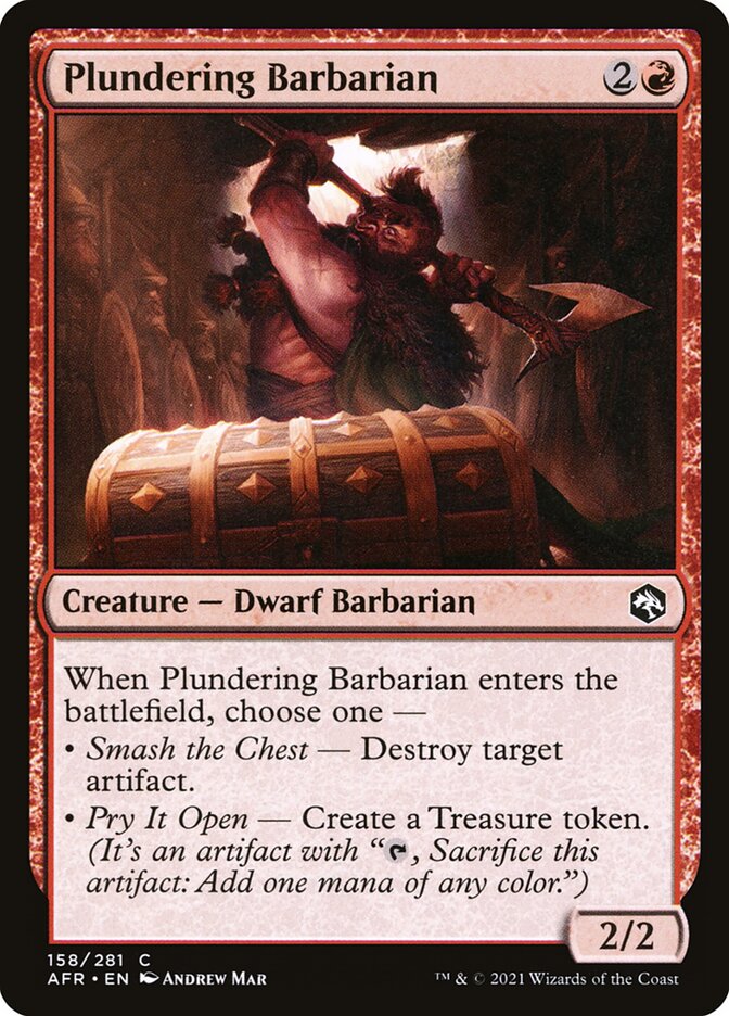 Plundering Barbarian 158 (Adventures in the Forgotten Realms)  - Foil | Chromatic Games