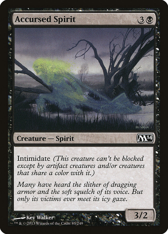 Accursed Spirit 83/249 (Magic 2014 (M14))  | Chromatic Games