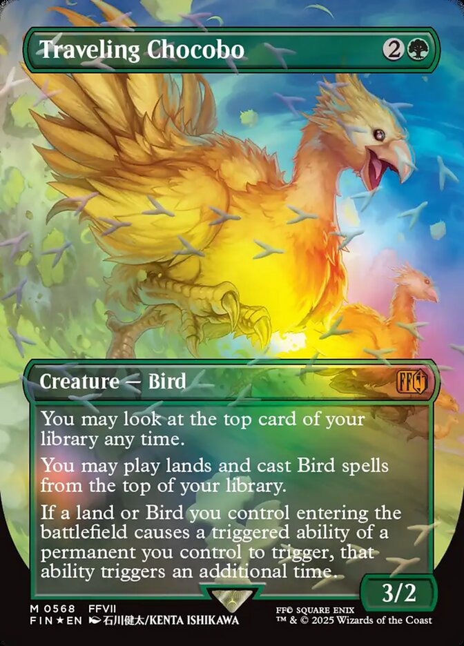Traveling Chocobo 568 (FINAL FANTASY)  - Borderless Chocobo Track Foil | Chromatic Games