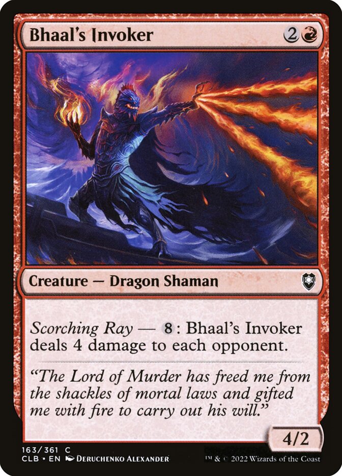 Bhaal's Invoker 163 (Commander Legends: Battle for Baldur's Gate)  | Chromatic Games