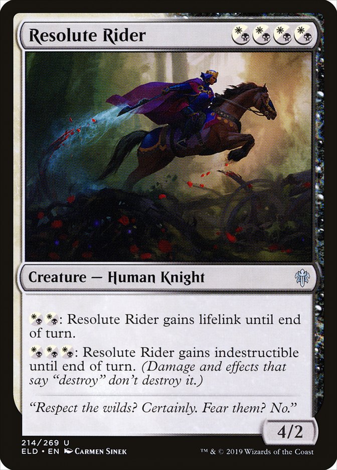 Resolute Rider 214/269 (Throne of Eldraine)  | Chromatic Games