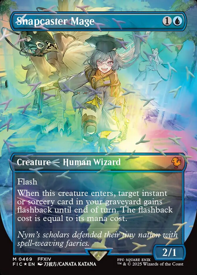 Snapcaster Mage 469 (Commander: FINAL FANTASY)  - Borderless Chocobo Track Foil | Chromatic Games