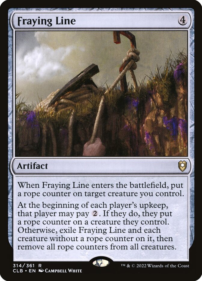 Fraying Line 314 (Commander Legends: Battle for Baldur's Gate)  - Foil | Chromatic Games