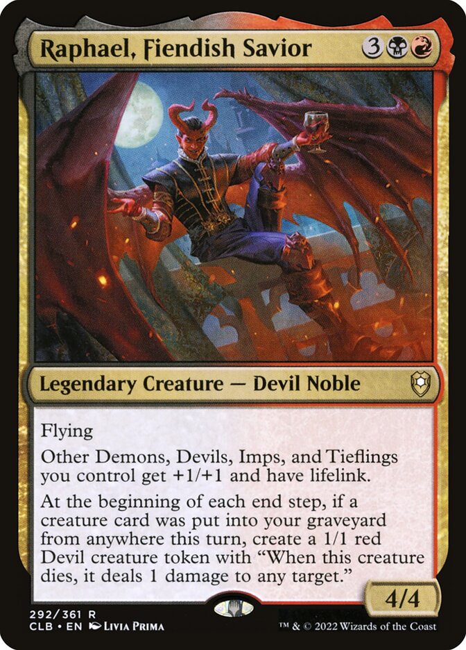 Raphael, Fiendish Savior 292 (Commander Legends: Battle for Baldur's Gate)  | Chromatic Games