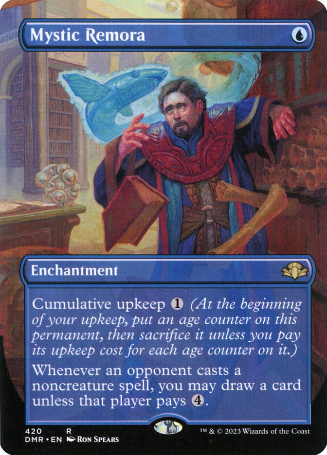 Mystic Remora 420 (Dominaria Remastered)  - Borderless Foil | Chromatic Games