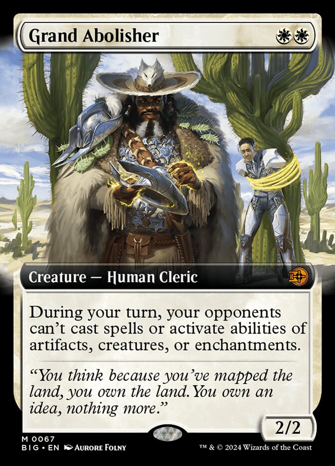 Grand Abolisher 67 (Outlaws of Thunder Junction: The Big Score)  - Extended Art Foil | Chromatic Games