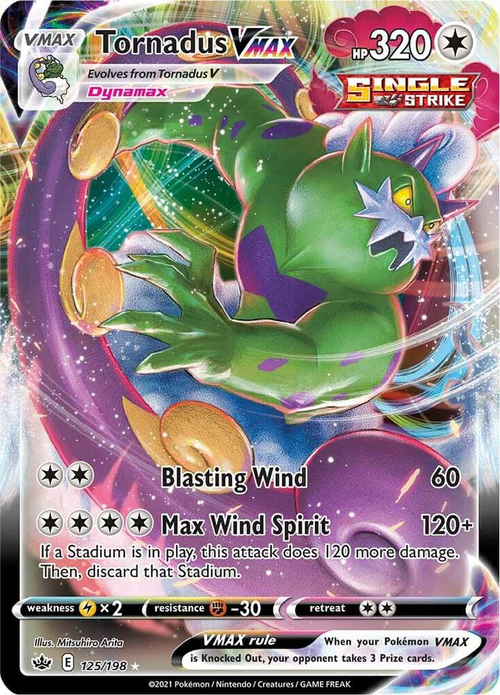 Tornadus VMAX 125/198 (SWSH06: Chilling Reign)  - Holofoil | Chromatic Games